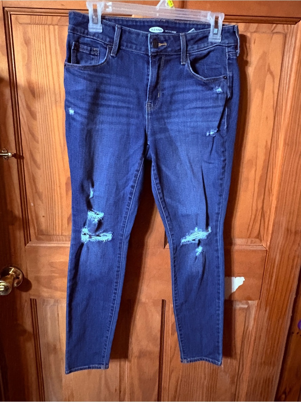 Old Navy Women's Indigo Ripped Skinny Jeans